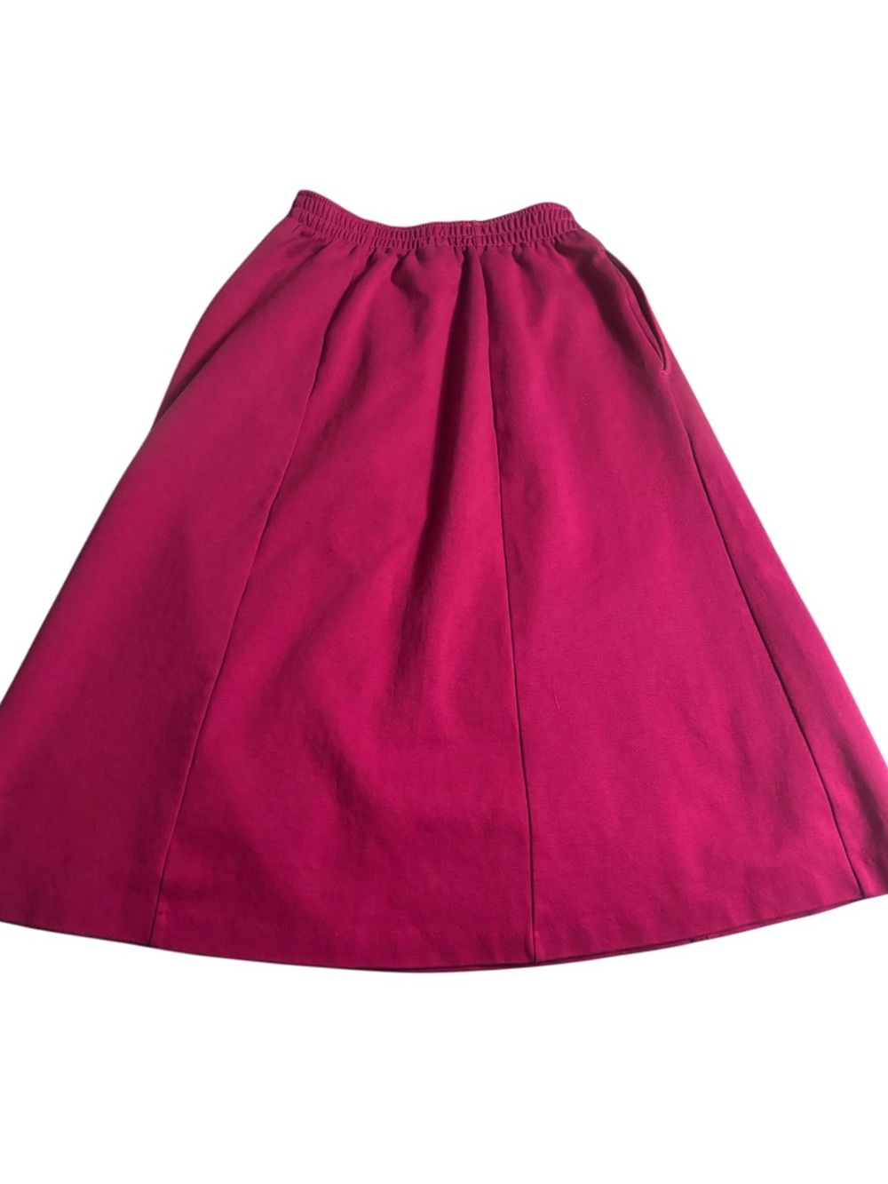 Vintage Aileen Petites 100% cotton Fuchsia Skirt sz XS